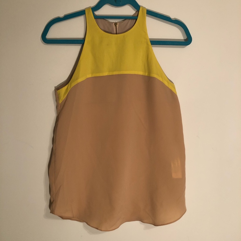 Zara - Yellow and beige blouse